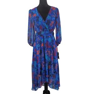 Floral Blue Dress Size 6